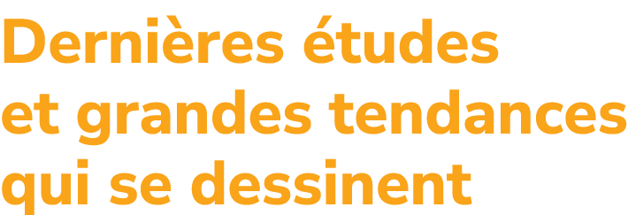 Derni res tudes et grandes tendances qui se dessinent